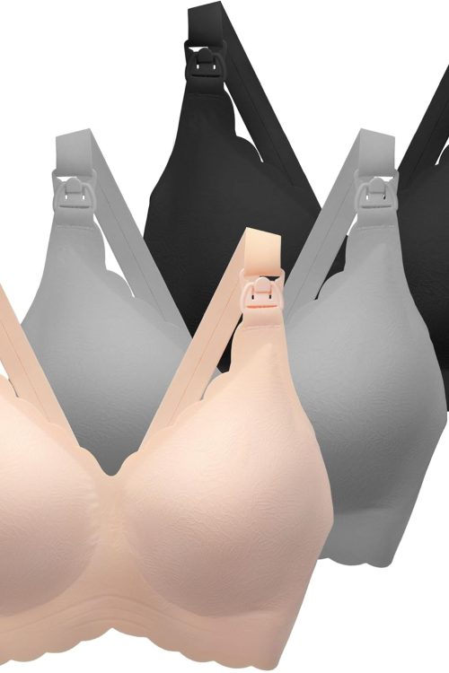 Nursing Bras for Breastfeeding, Seamless Ultra Comfort Maternity Bra, Natural Shape Pregnancy Bras for Women