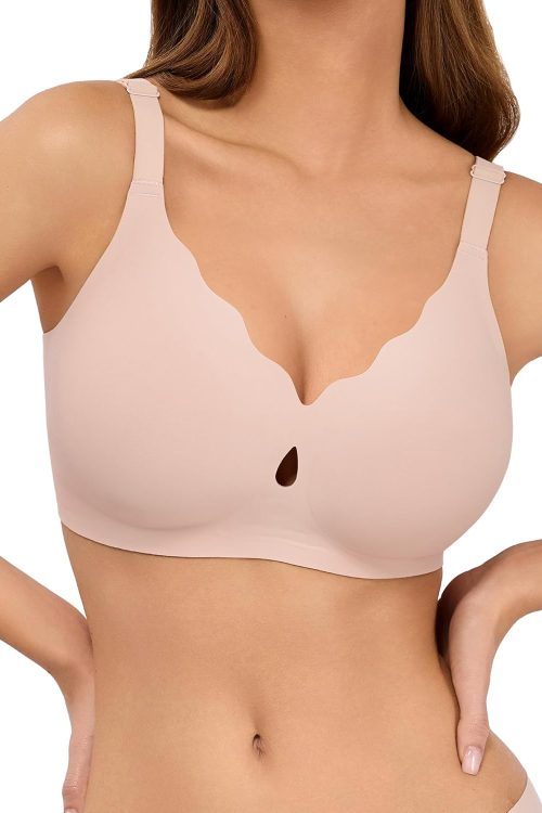Bras for Women No Underwire Wave Push Up Wireless Bra Seamless Bras Full Coverage  Lift Everyday Bras