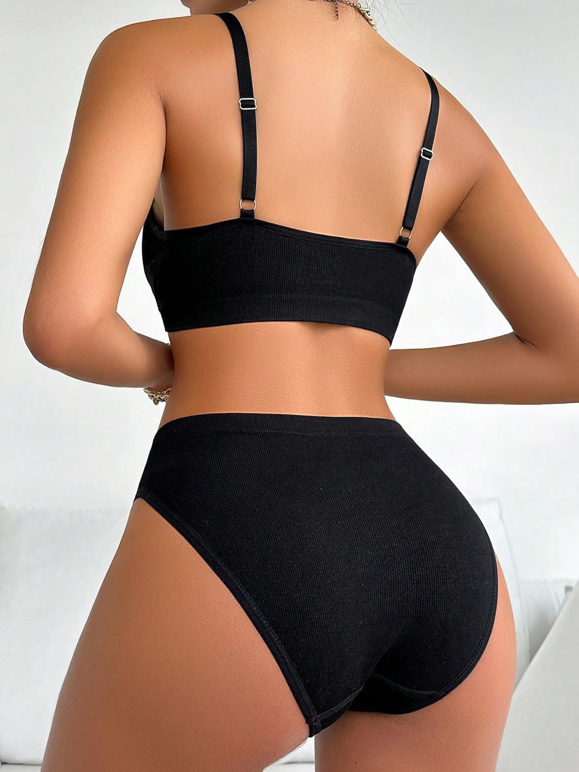 Women's Lingerie Set 2 Piece Wireless Bra and Panty Underwear Sets - Image 2