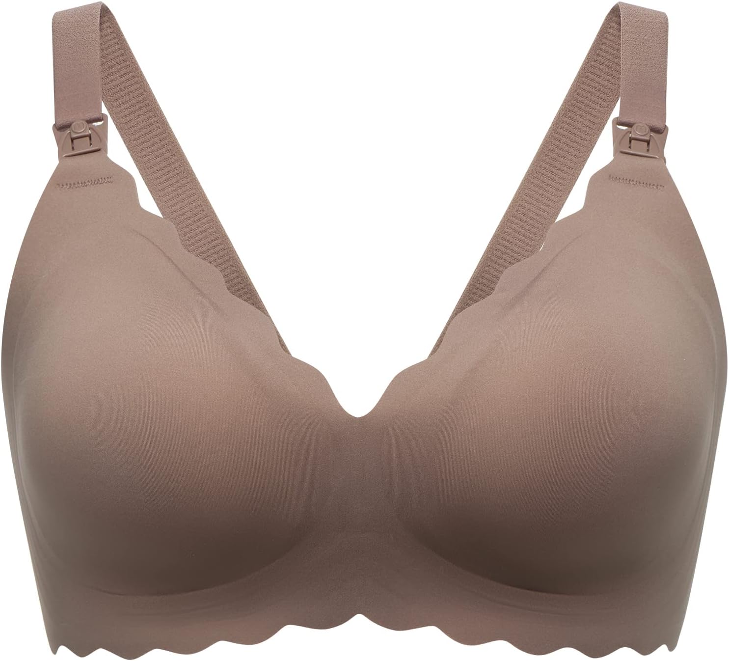 Nursing Bras for Breastfeeding, Seamless Pregnancy Maternity Bra Wireless Classic Jelly Strip Support Nursing Bra