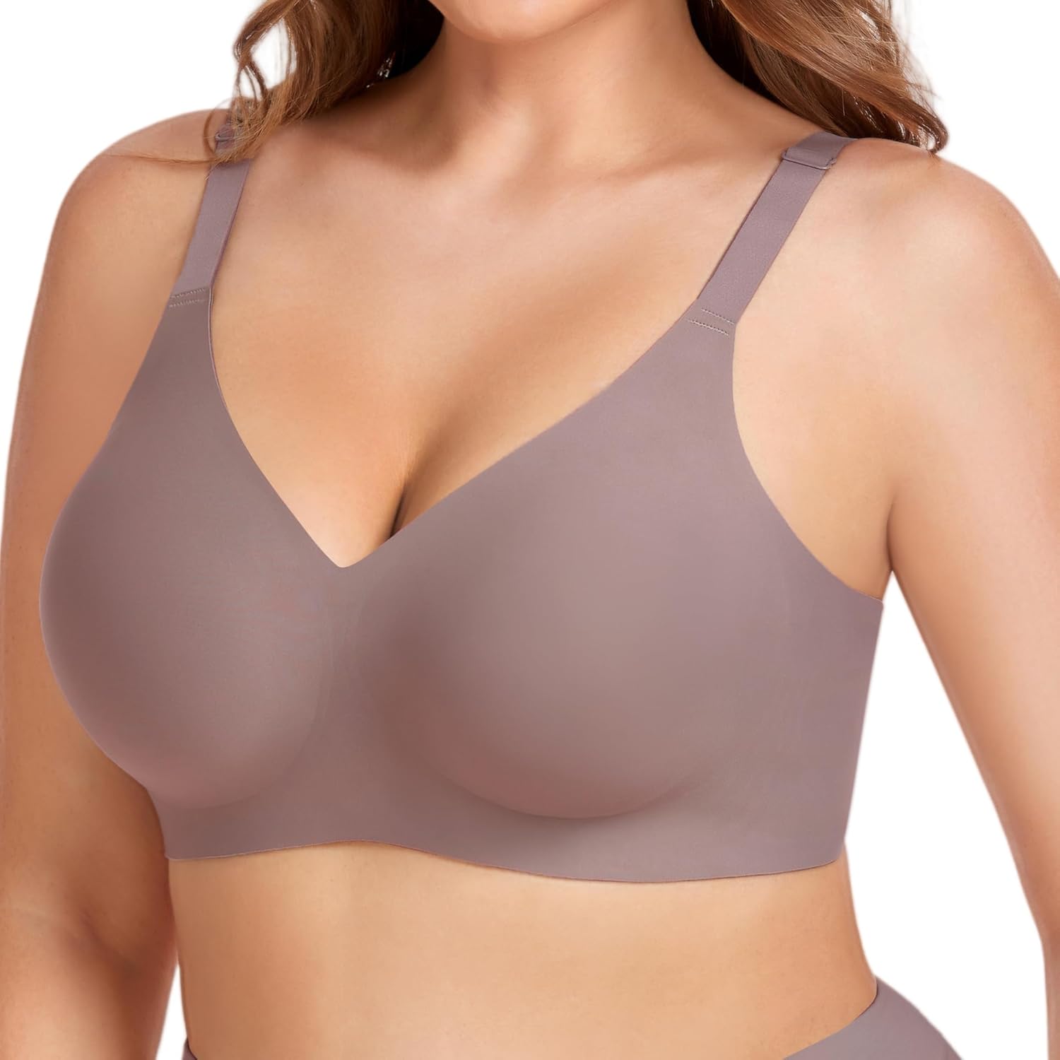 Smooth Wireless Bras for Women No Underwire Comfort Seamless Supportive Bra Raceback Push Up Full Coverage
